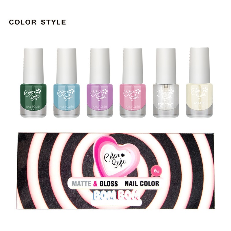 6pcs Matte & Gloss Nail ···