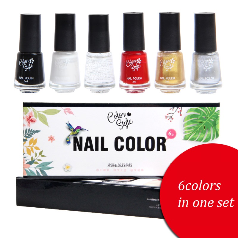 6pcs Nail Polish Set